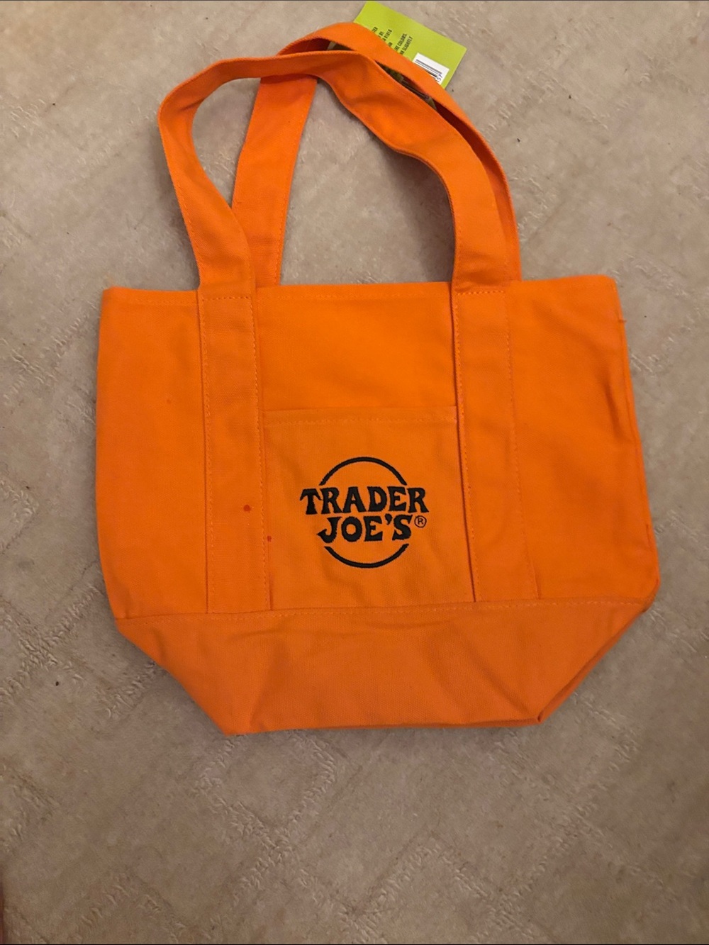 Trader Joe's Kids Orange Canvas Tote